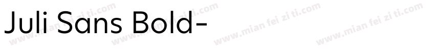 Juli Sans Bold字体转换